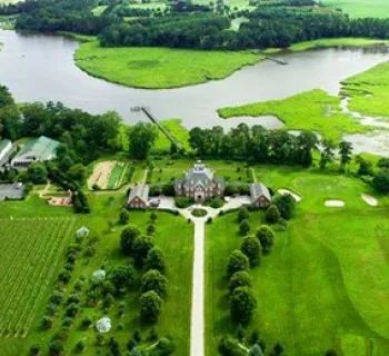 An overhead view of the Bordeleau Vineyards and Winery Photo